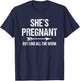 Funny Pregnancy Announcement Shirt for Dad | Baby Reveal T-Shirt - T-Shirt | Navy