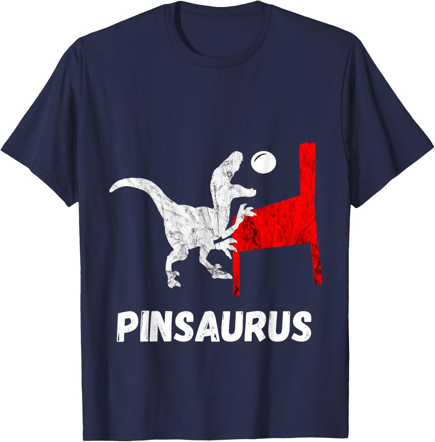 Dinosaurs Pinball Gamer Trex Pinball Machine Flipping T-Shirt - T-Shirt | Navy