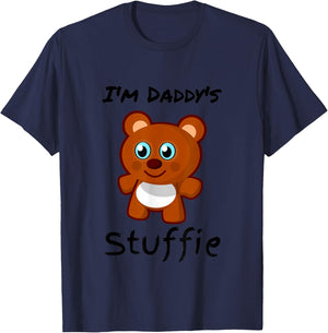 I'm Daddy's Stuffie Cute BDSM DDLG ABDL CGL Little Space T-Shirt - T-Shirt | Navy