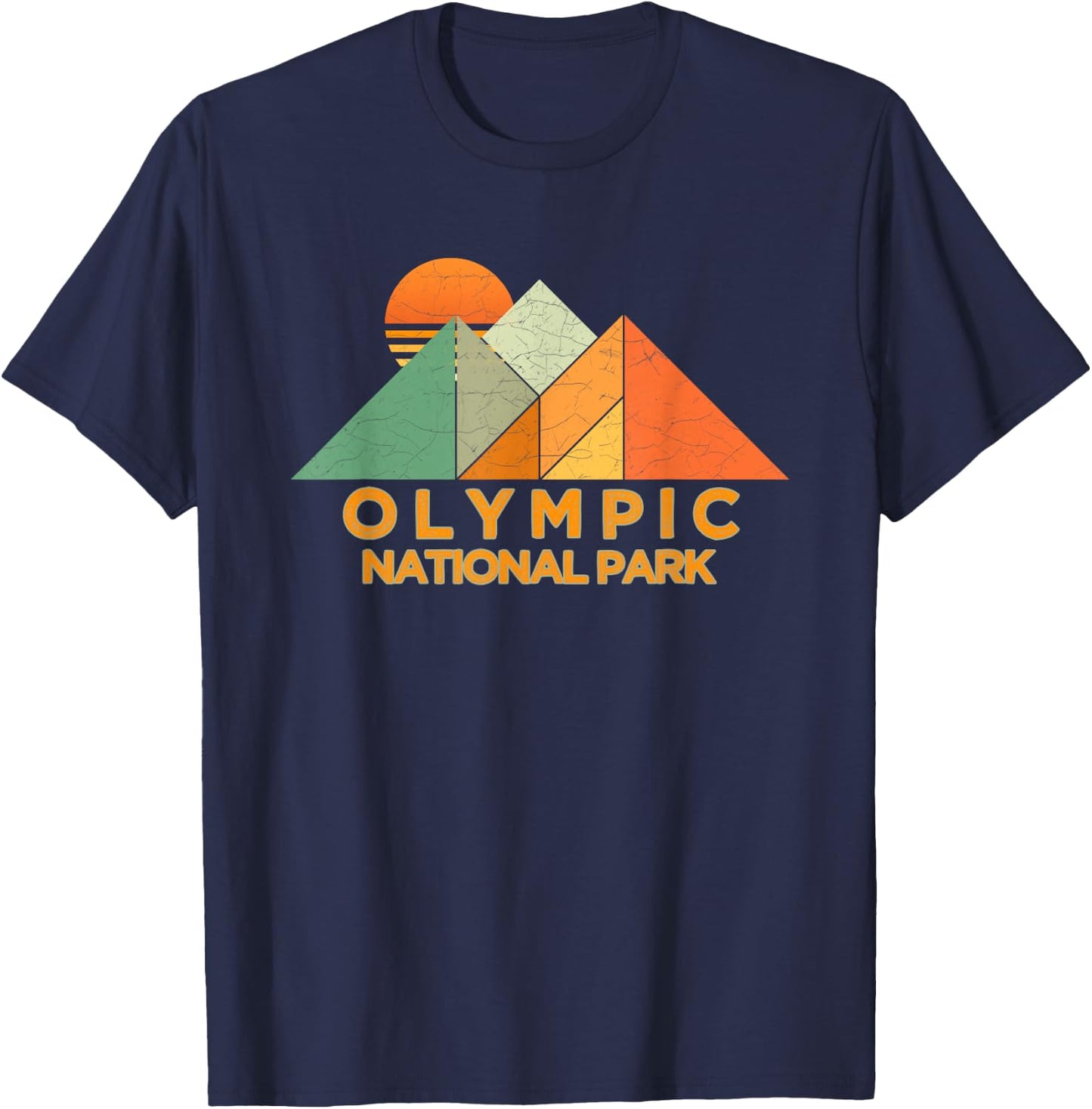 Retro Vintage Olympic Shirt National Park Shirt T-Shirt - T-Shirt | Navy