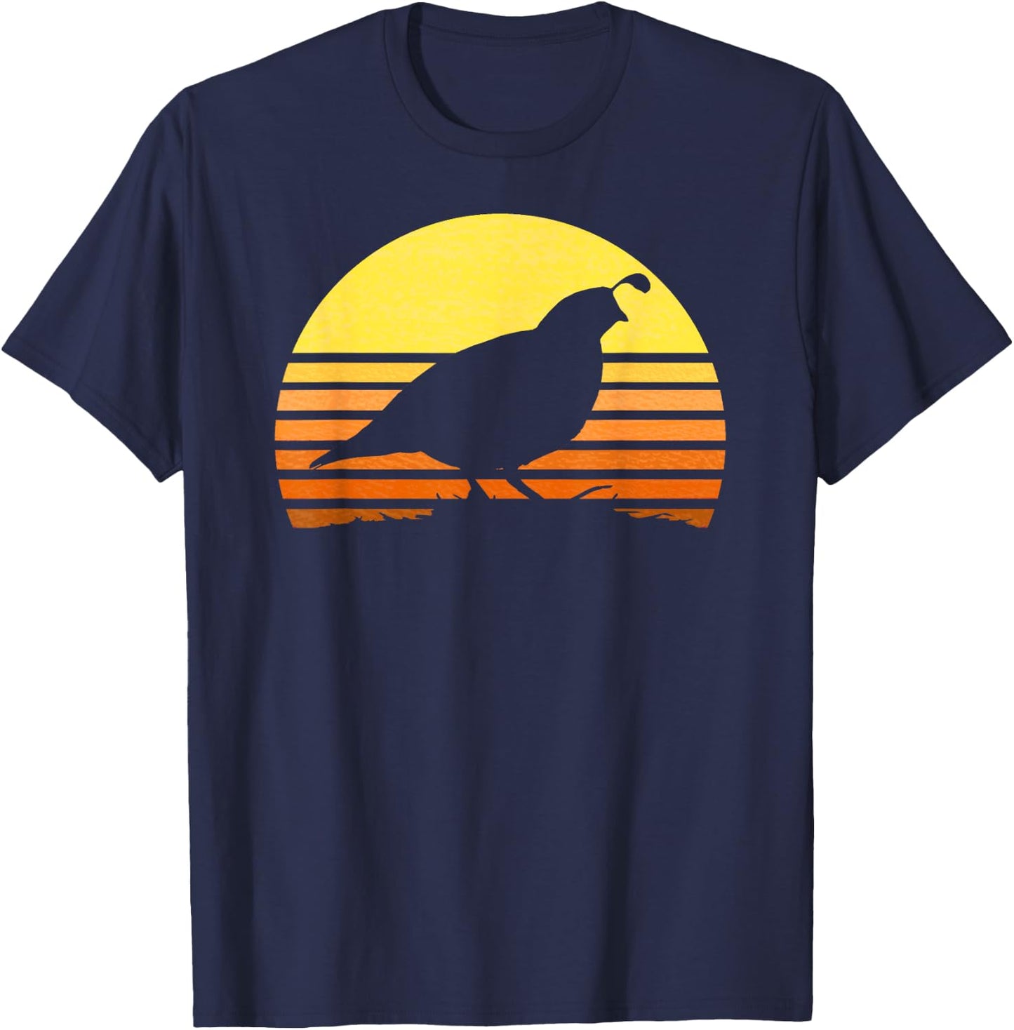 Quail Hunting Upland Bird Game Hunter Shooting Sports Gift T-Shirt - T-Shirt | Navy