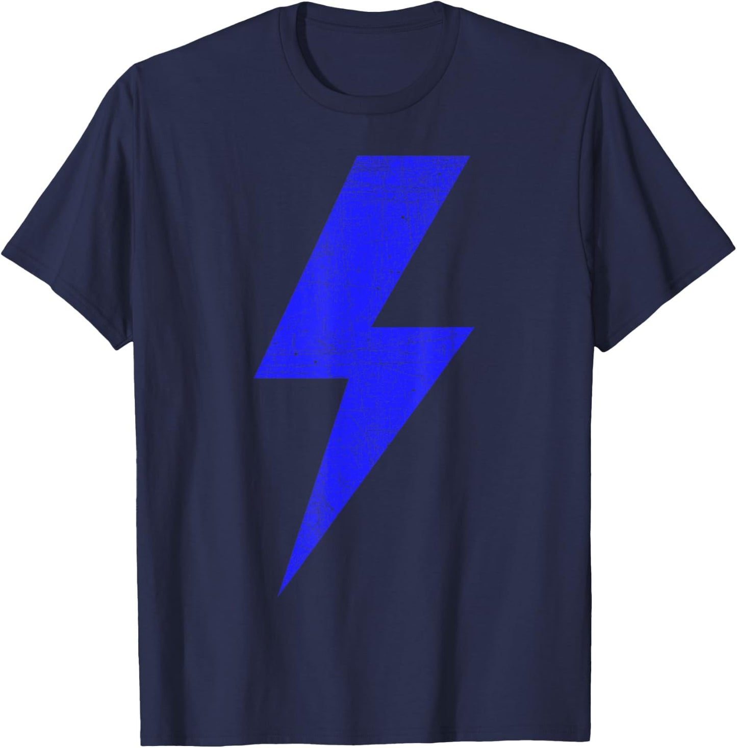 Bolt Lightning Blue Thunderbolt Team T-Shirt - T-Shirt | Navy