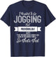 Religious I Wanted to Jog But Proverbs 28:1 Funny T-Shirt - T-Shirt | Navy