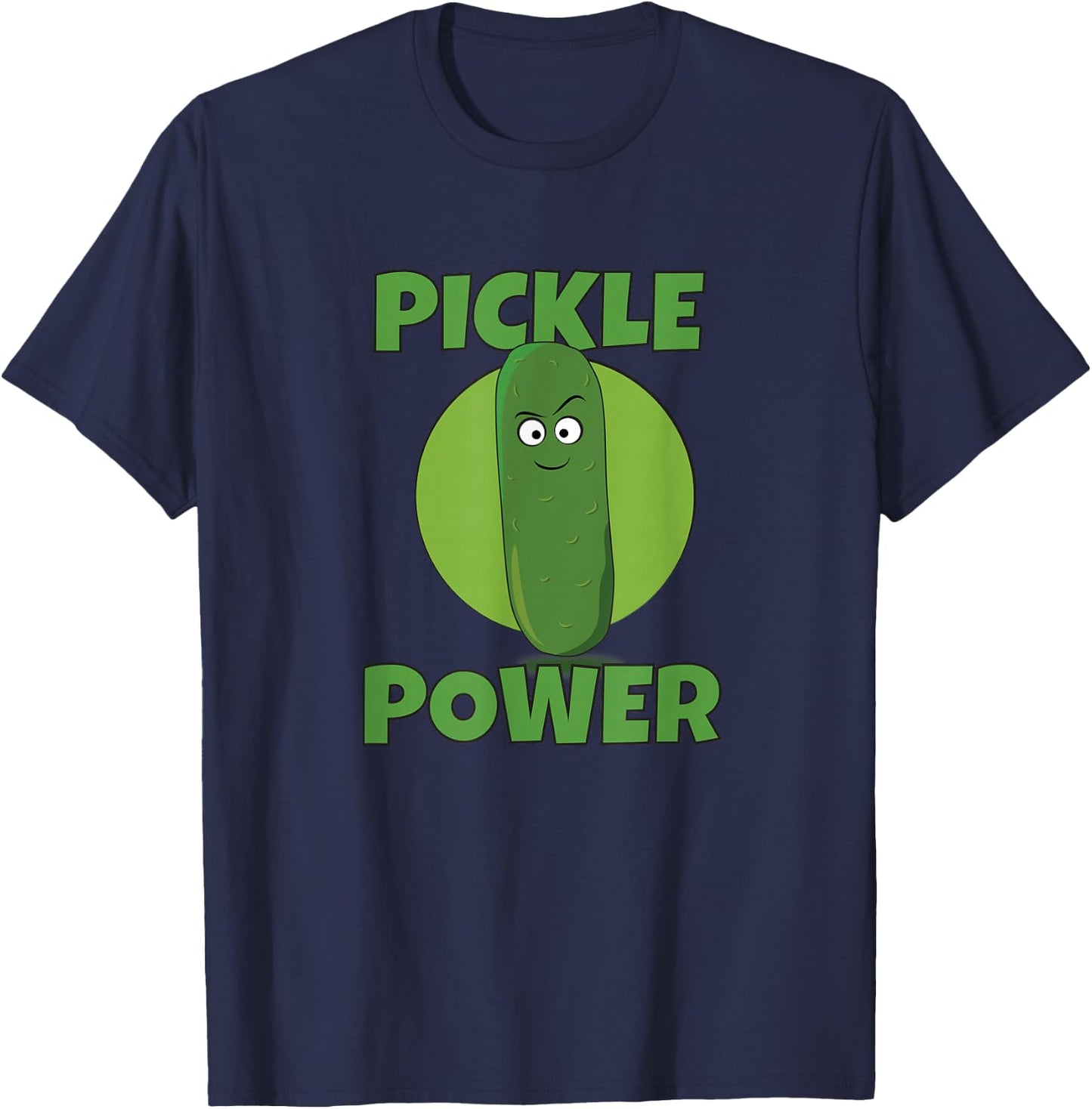 Pickle Power: I Love Pickles T-Shirt - T-Shirt | Navy