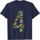 Types Of Sharks Birthday For 4 Year Old Boys & Girls T-Shirt - T-Shirt | Navy
