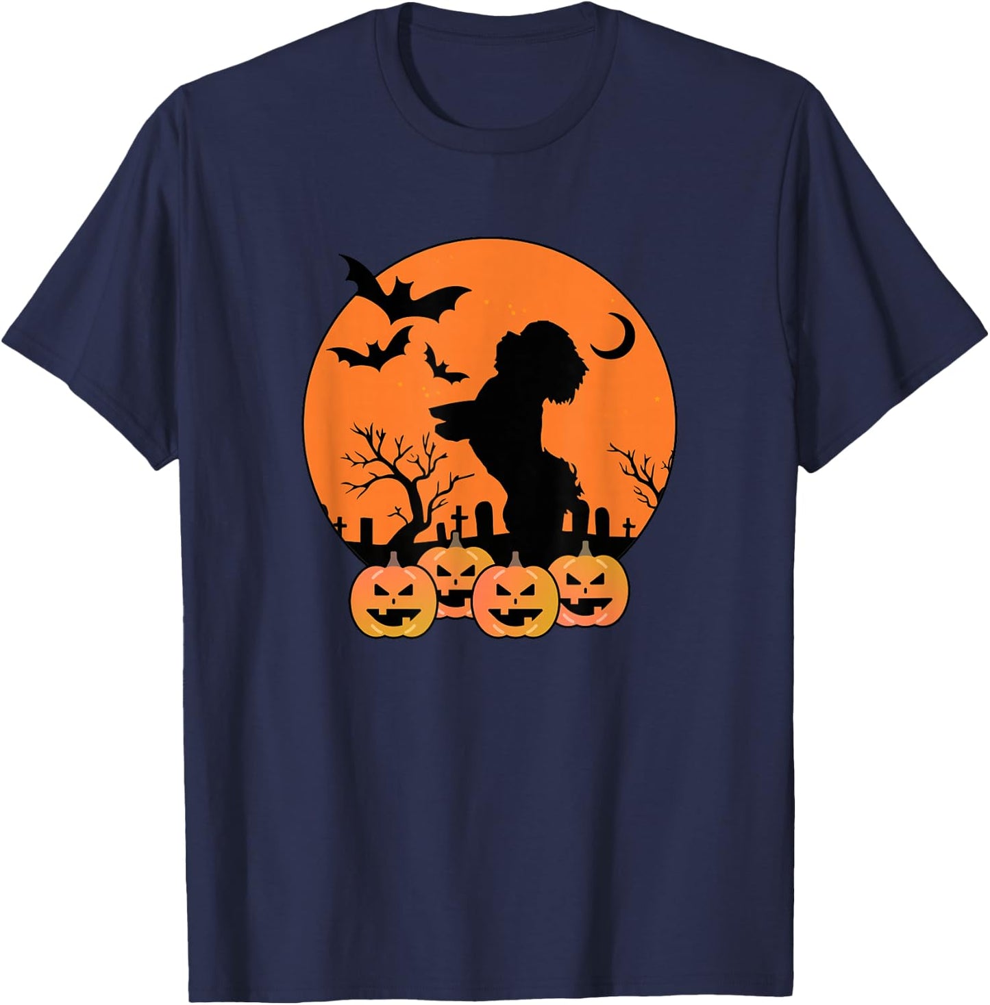 Dabbing Shih Tzu Halloween Dab Dance Dog Shirt Women Kids T-Shirt - T-Shirt | Navy