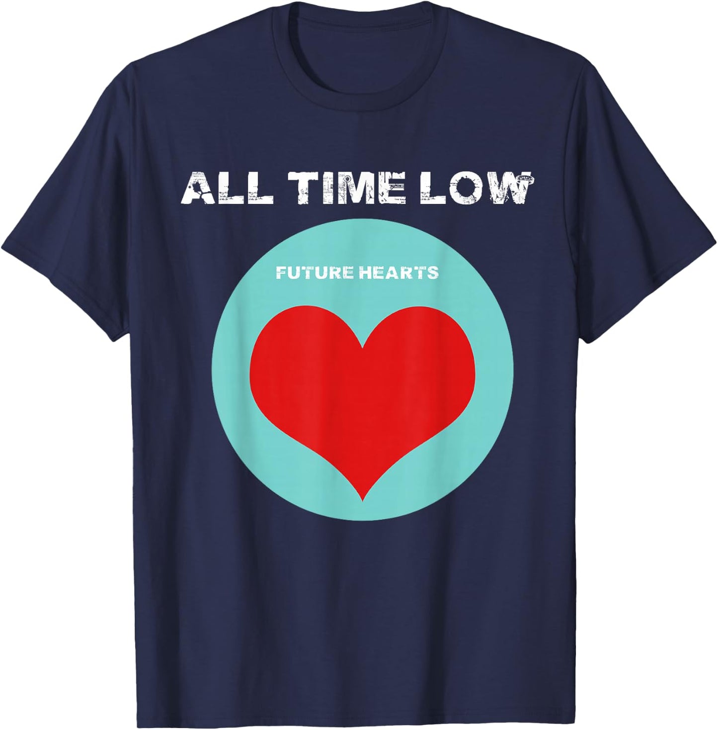 All Time Low Future Hearts T-Shirt - T-Shirt | Navy