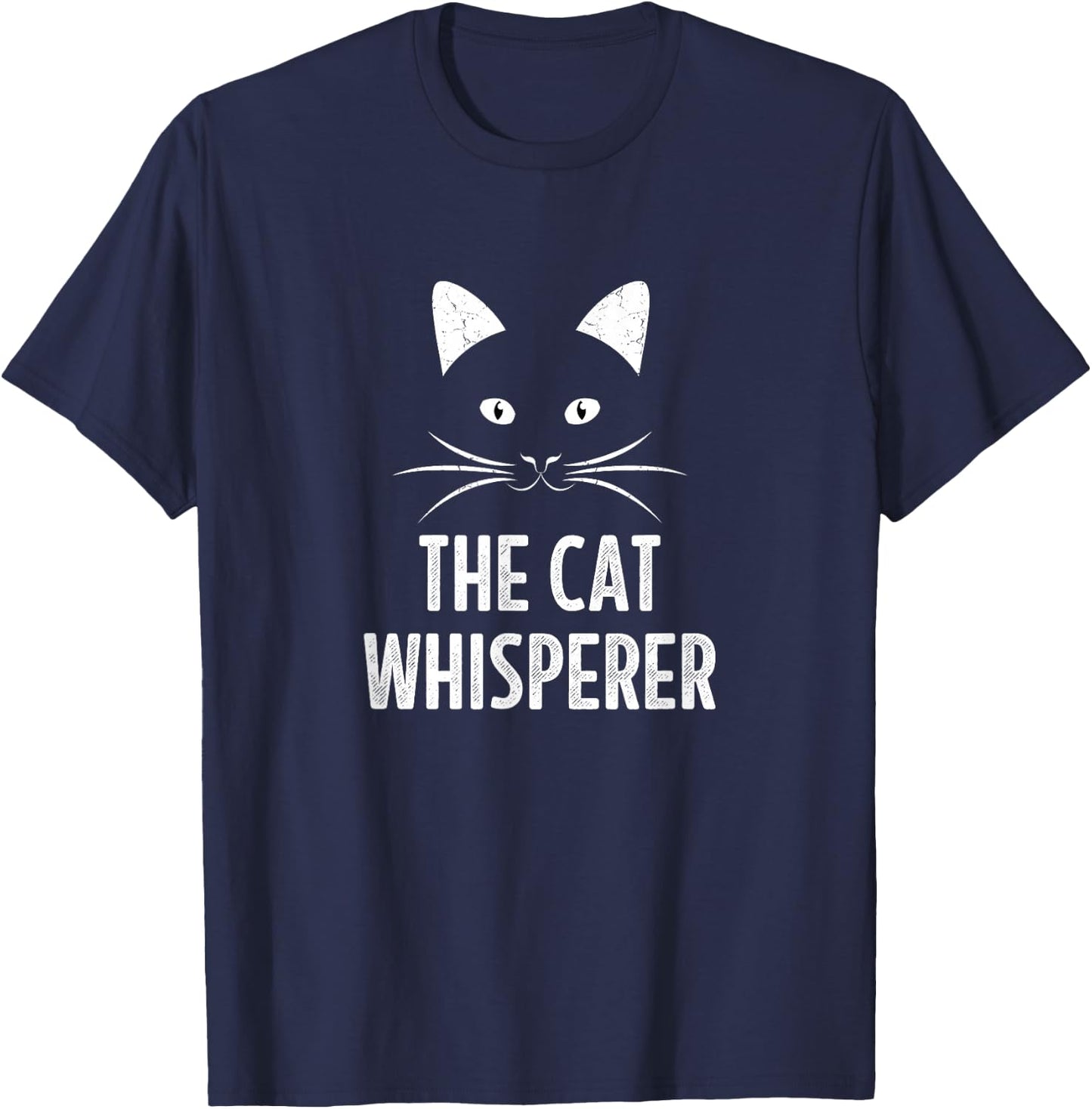The Cat Whisperer - Vintage Style T-Shirt - T-Shirt | Navy