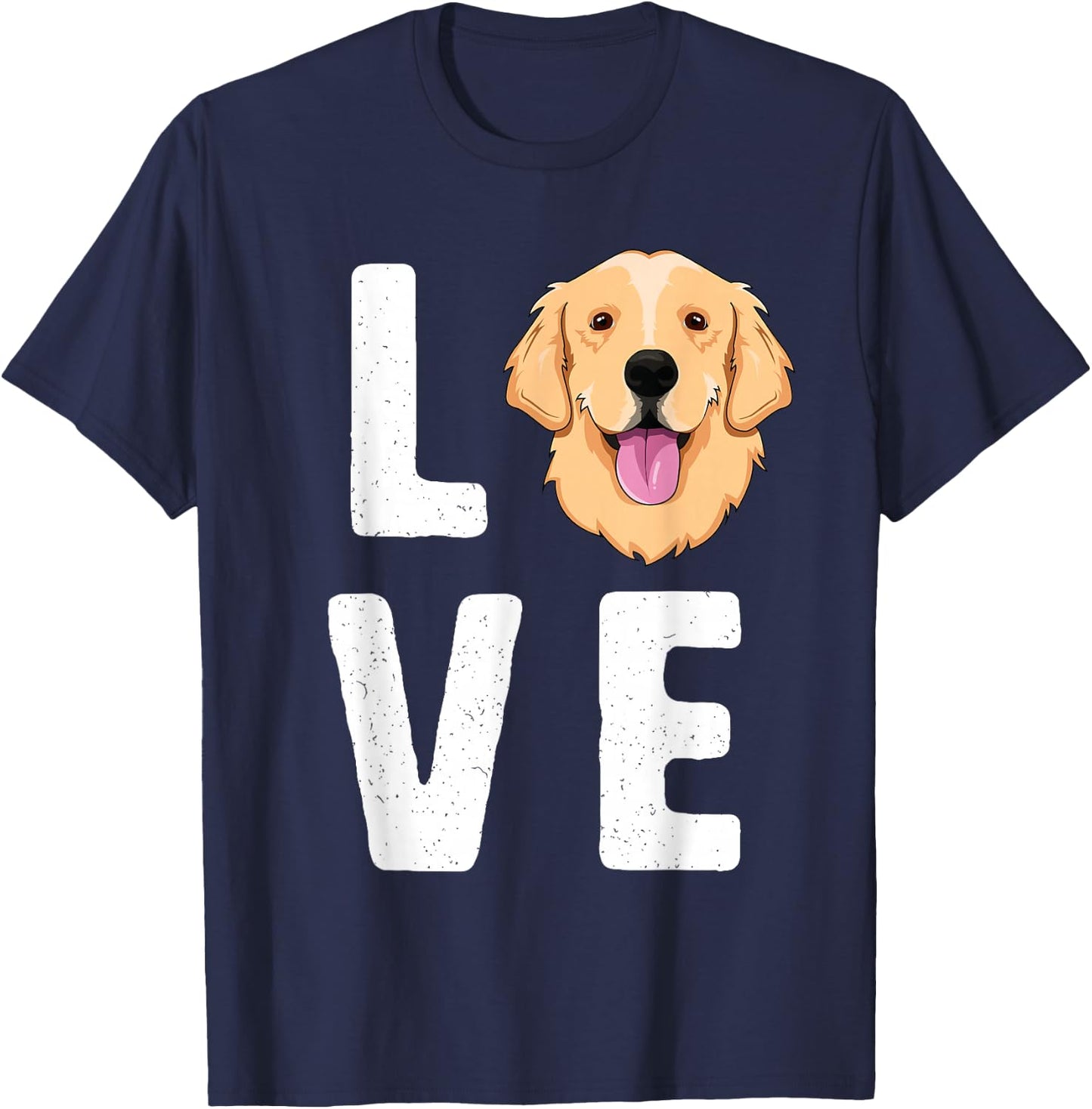 LOVE Golden Retrievers KIds Dog Pet Gift T-Shirt - T-Shirt | Navy