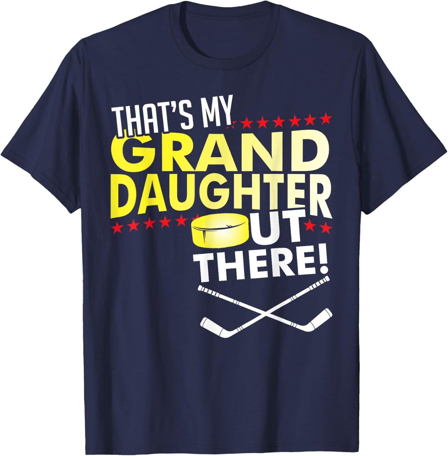 Meine Enkelin - Ice Hockey-Grandpa & Oma T-Shirt - T-Shirt | Navy