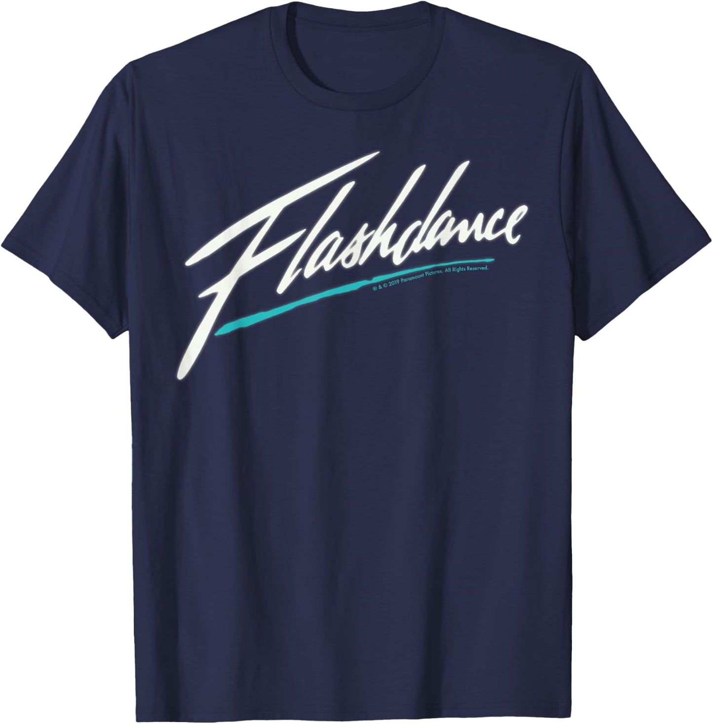 Flashdance Simple Title Logo T-Shirt - T-Shirt | Navy