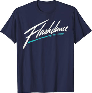 Flashdance Simple Title Logo T-Shirt - T-Shirt | Navy