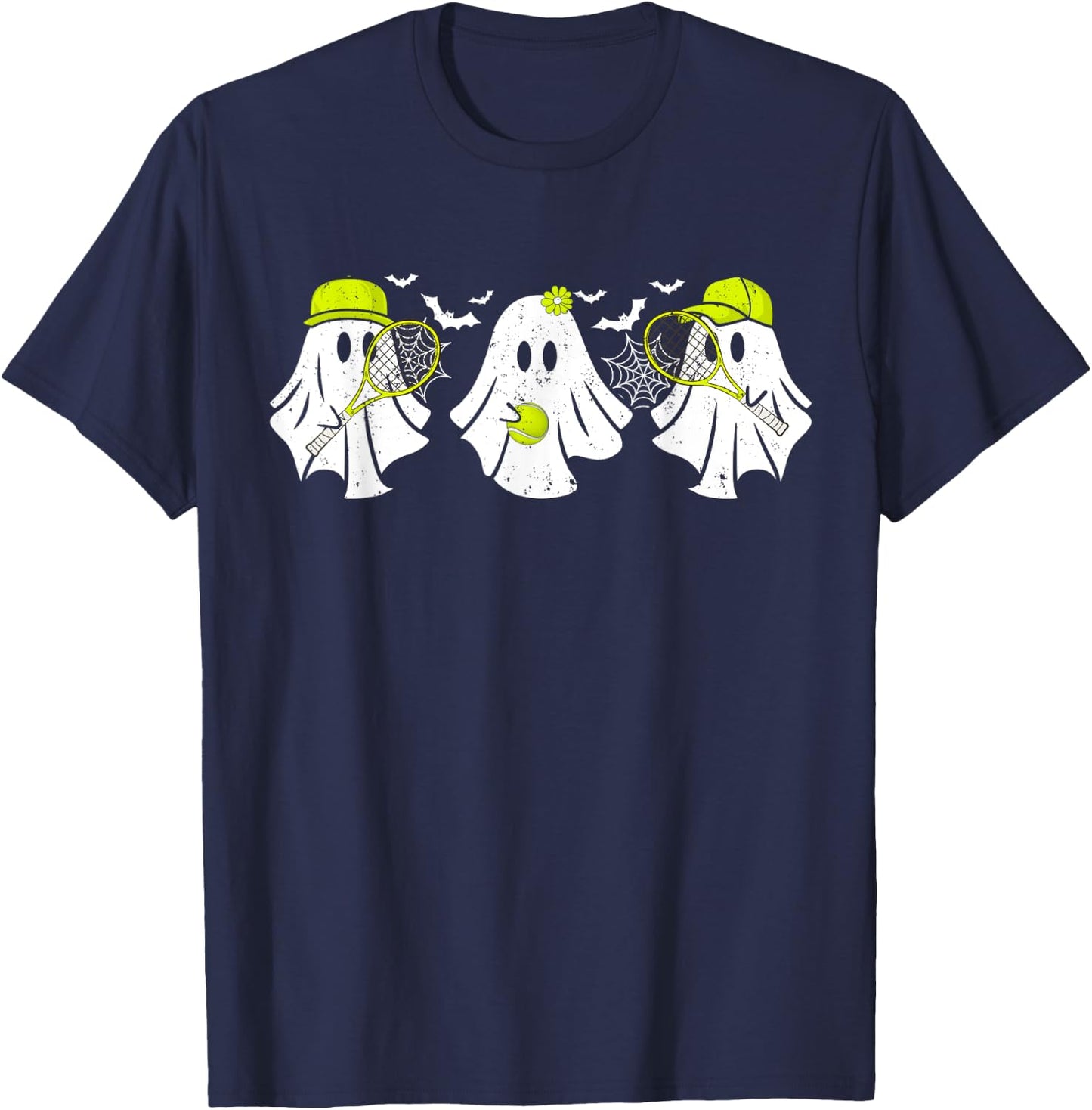 Ghost Tennis Player Funny Halloween Costume Women T-Shirt - T-Shirt | Navy