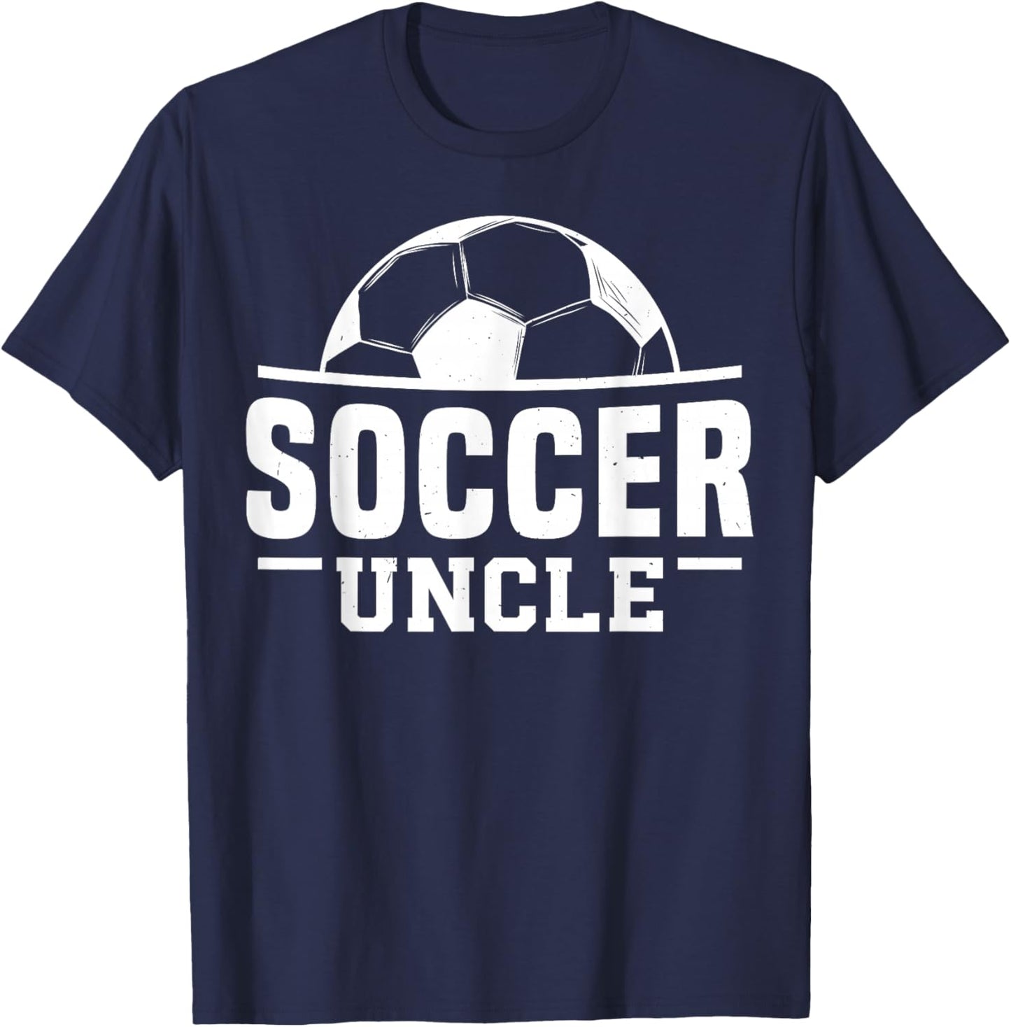 Soccer Uncle Player Niece Nephew T-Shirt - T-Shirt | Navy