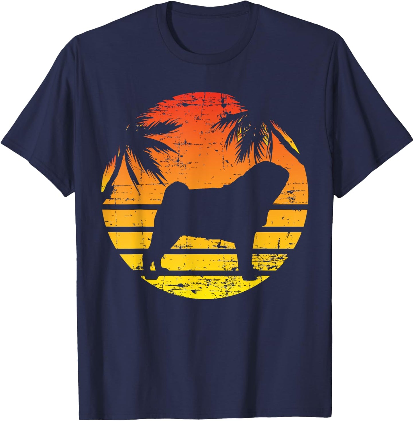 Pug Puggie-Dog Women Kids T-Shirt - T-Shirt | Navy