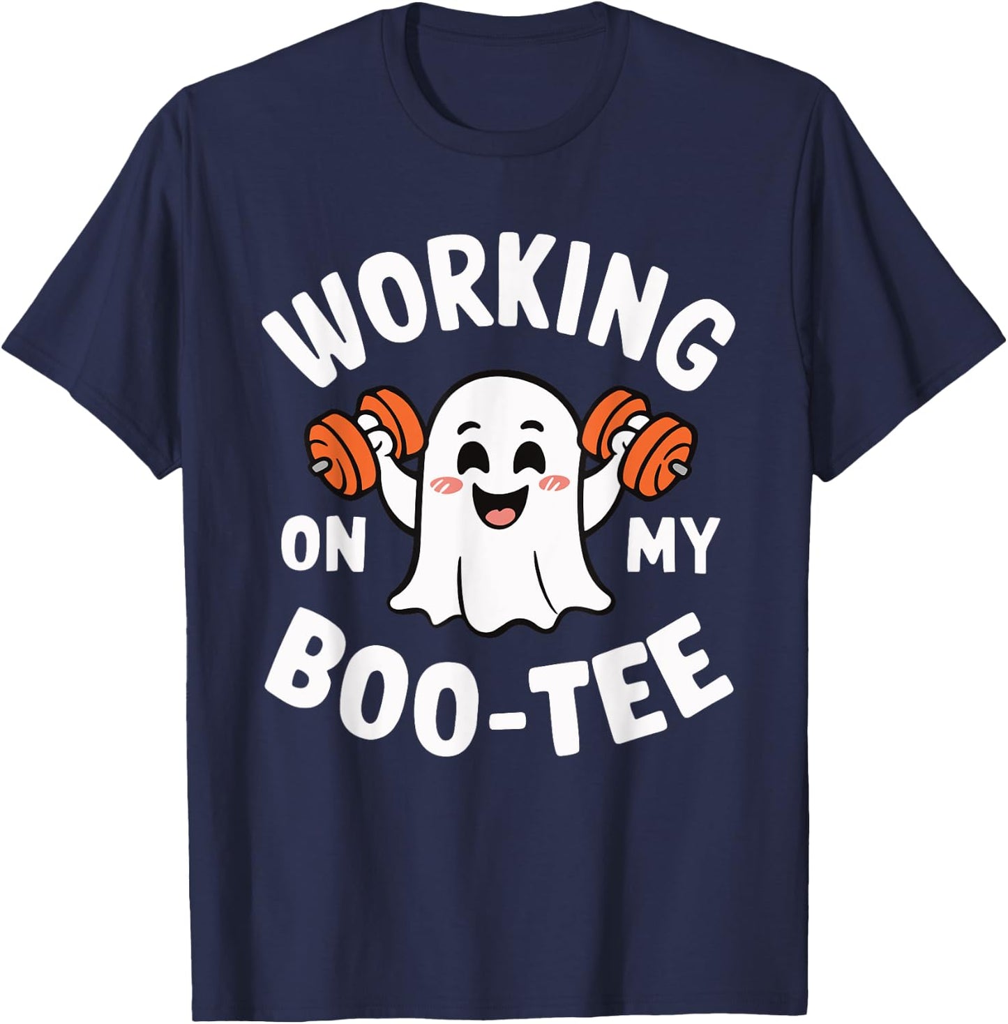 Working On My Boo T-Shirt - T-Shirt | Navy