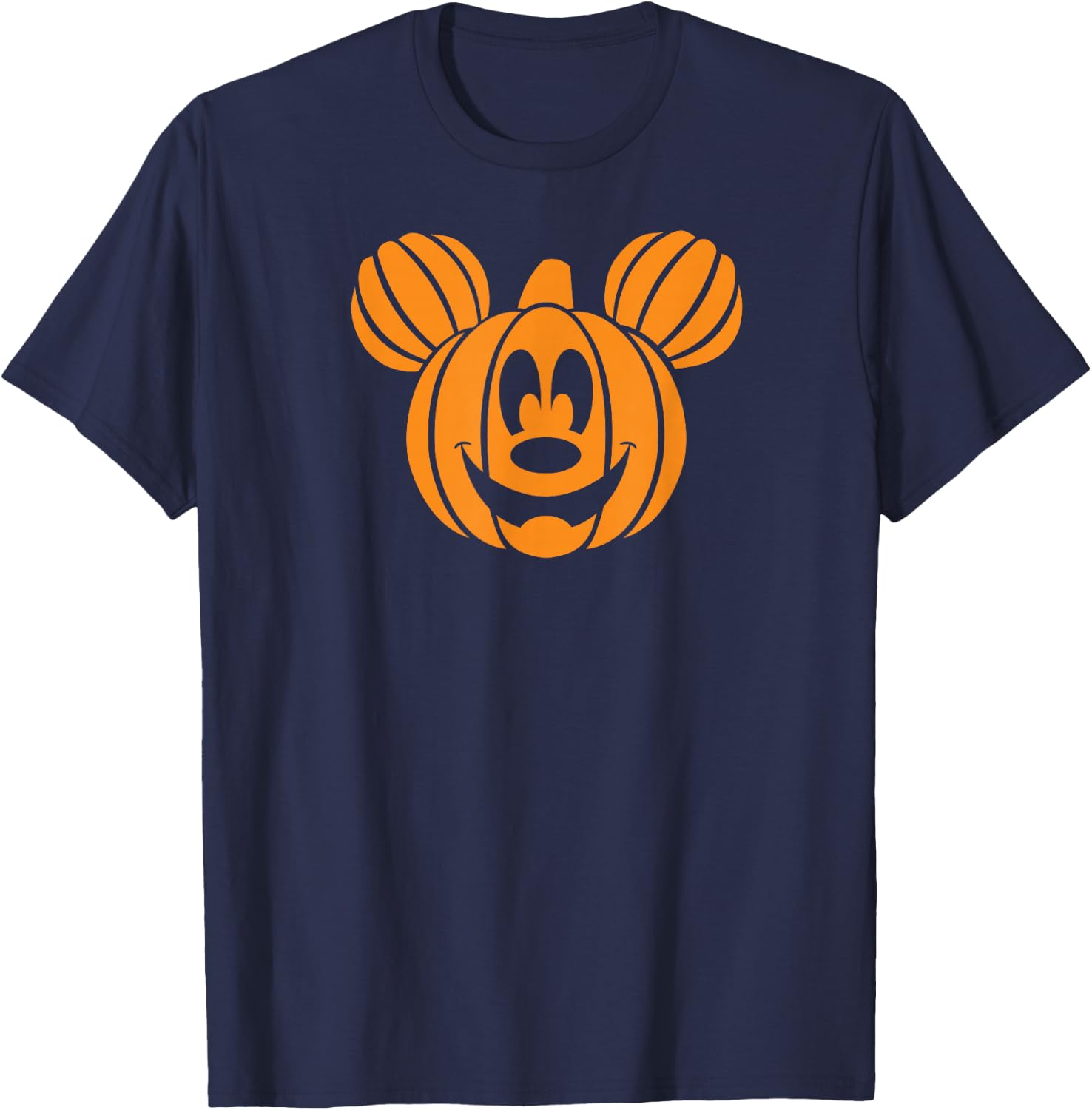 Disney - Mickey Mouse Halloween Pumpkin Head T-Shirt - T-Shirt | Navy