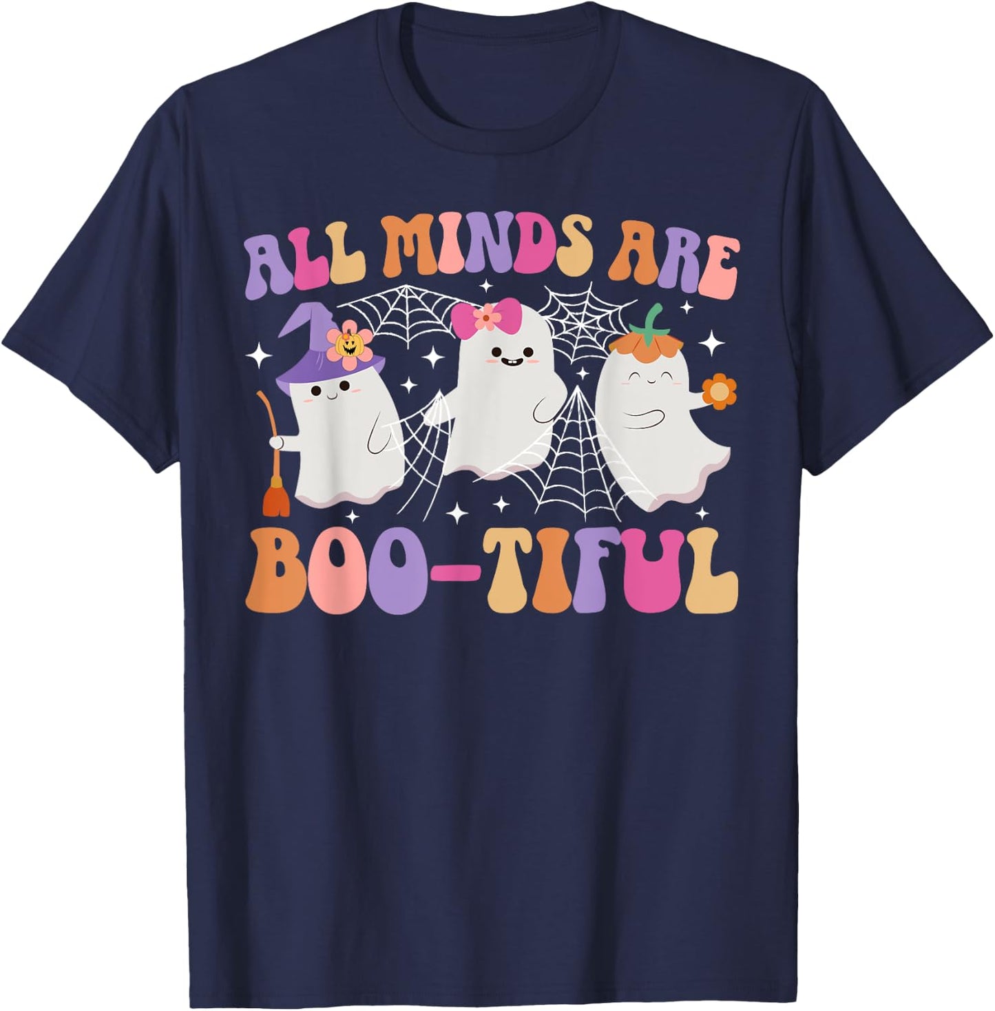Spooky SPED Teacher Halloween Special Education Teacher T-Shirt - T-Shirt | Navy
