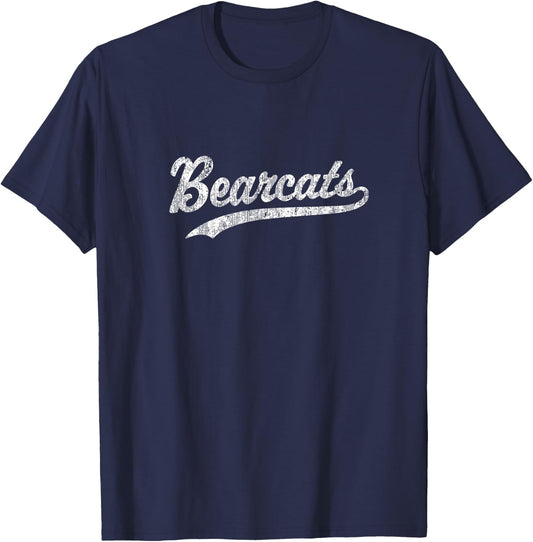 Bearcats T Shirt Vintage Sports Name Design T-Shirt - T-Shirt | Navy