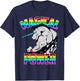 Magical Power Rainbow Unicorn Workout Gym Shirt Men Women T-Shirt - T-Shirt | Navy