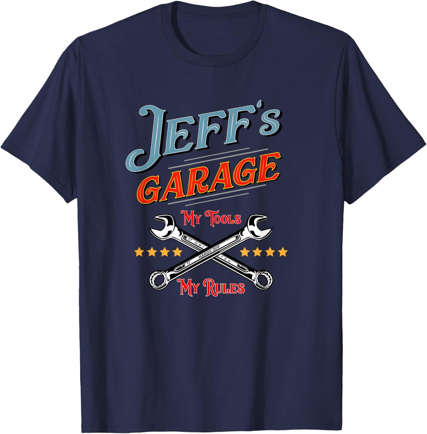 Jeff's Garage Funny Design boys T-Shirt - T-Shirt | Navy