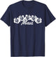 Maui Hawaii Hibiscus Flowers Hawaiian Islands Surfer Gift T-Shirt - T-Shirt | Navy