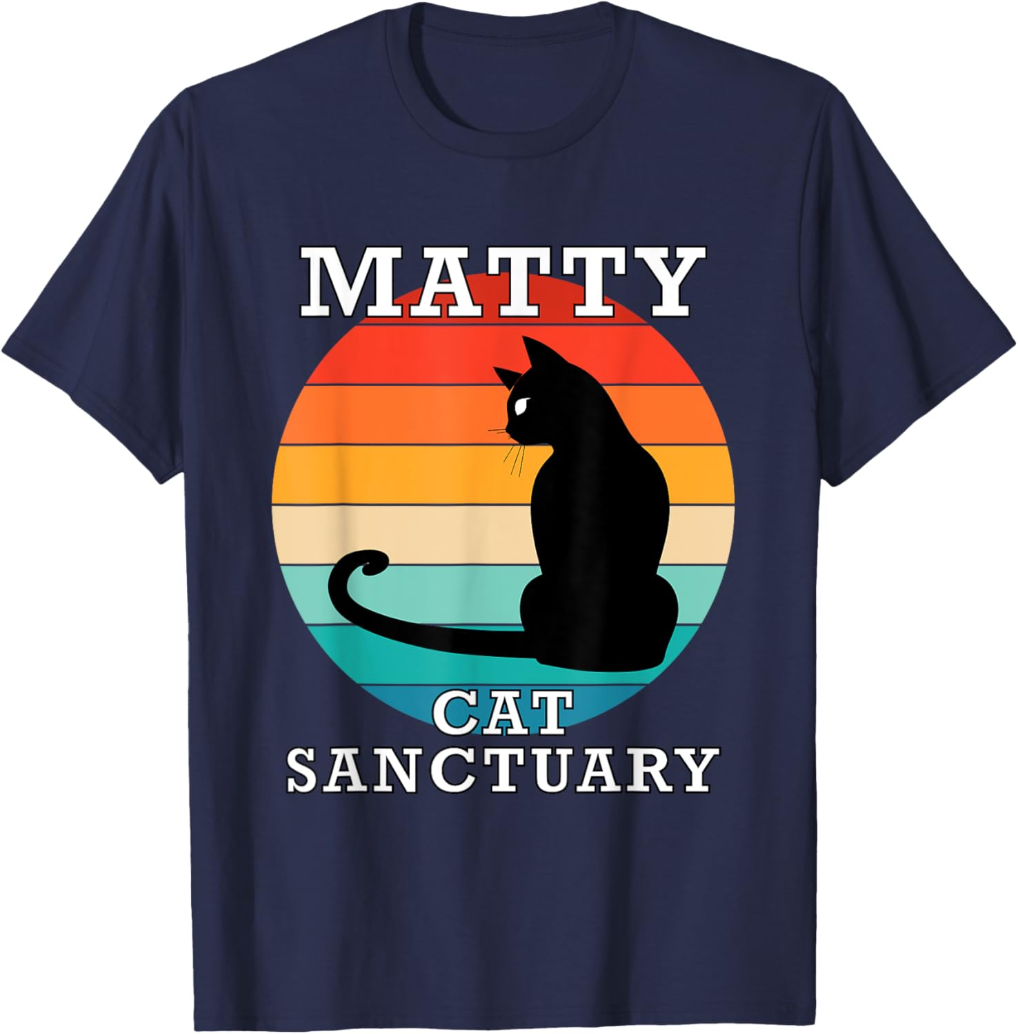 Matty Cat Sanctuary Group Family Reunion Name Women Kids T-Shirt - T-Shirt | Navy