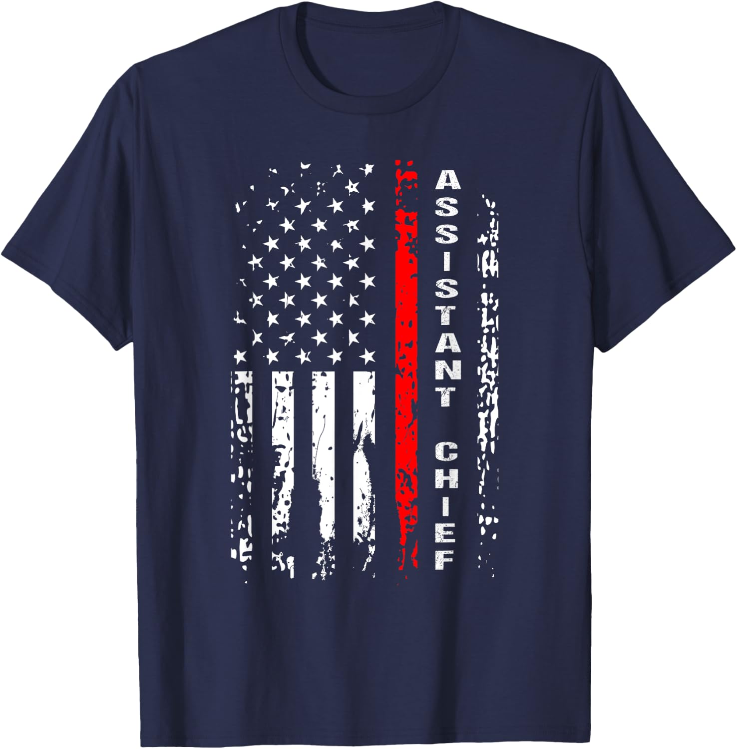 Firefighter Assistant Chief Shirt Assistant Chief Gift T-Shirt - T-Shirt | Navy