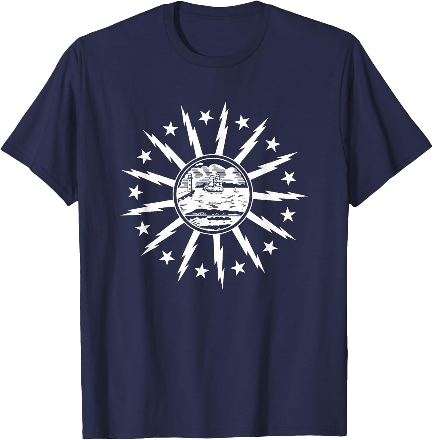 Buffalo New York City Flag Shirt T-Shirt - T-Shirt | Navy