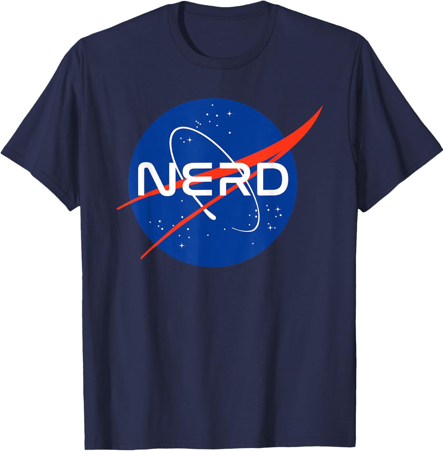 Nasa Nerds NASA Nerd , Kids, , Short Sleeve, Black, Small, Space-Themed, Cotton 100% T-Shirt - T-Shirt | Navy
