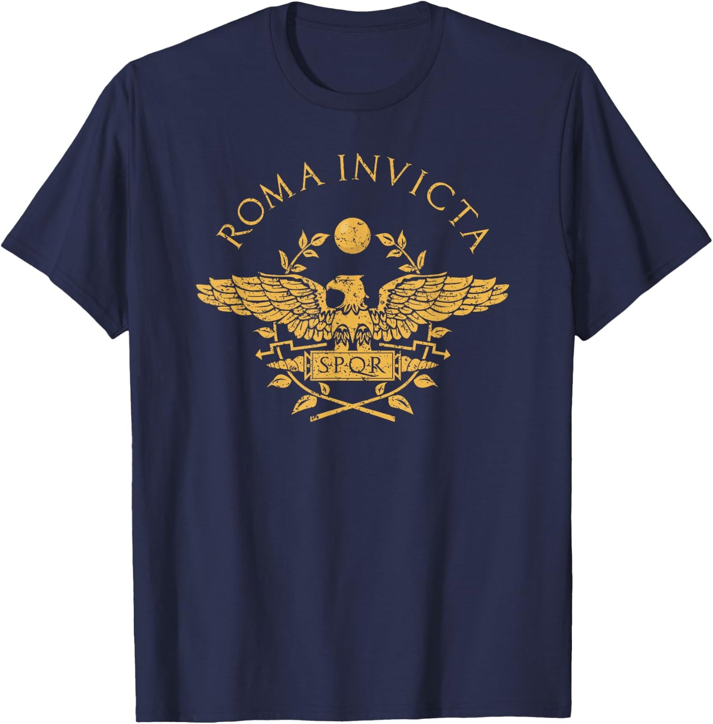 Roma Invicta Roma Caput Mundi T-Shirt - T-Shirt | Navy