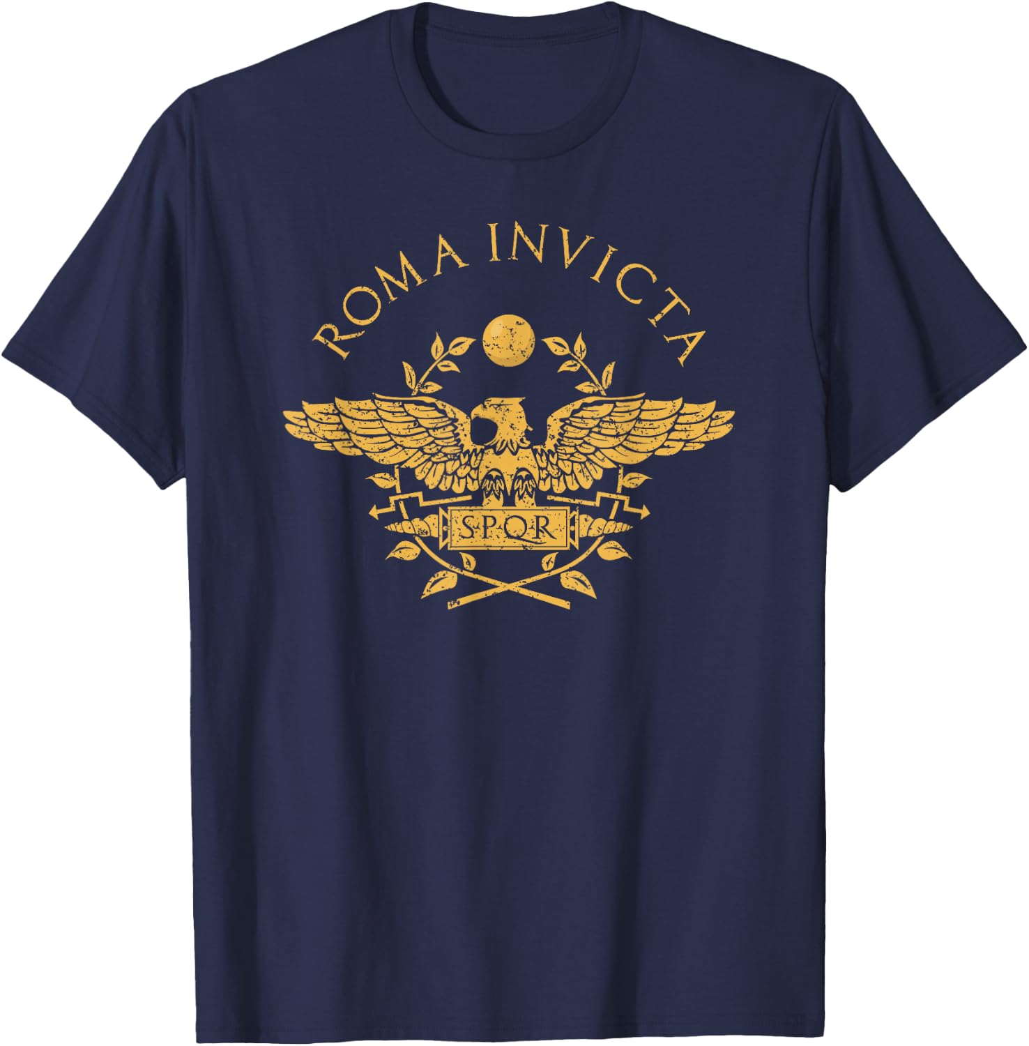 Roma Invicta Roma Caput Mundi T-Shirt - T-Shirt | Navy