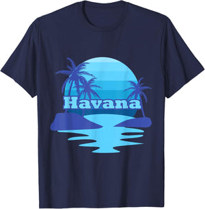 Havana Cuba Summertime Vacation Family Travel Gift Men Women Kids T-Shirt - T-Shirt | Navy
