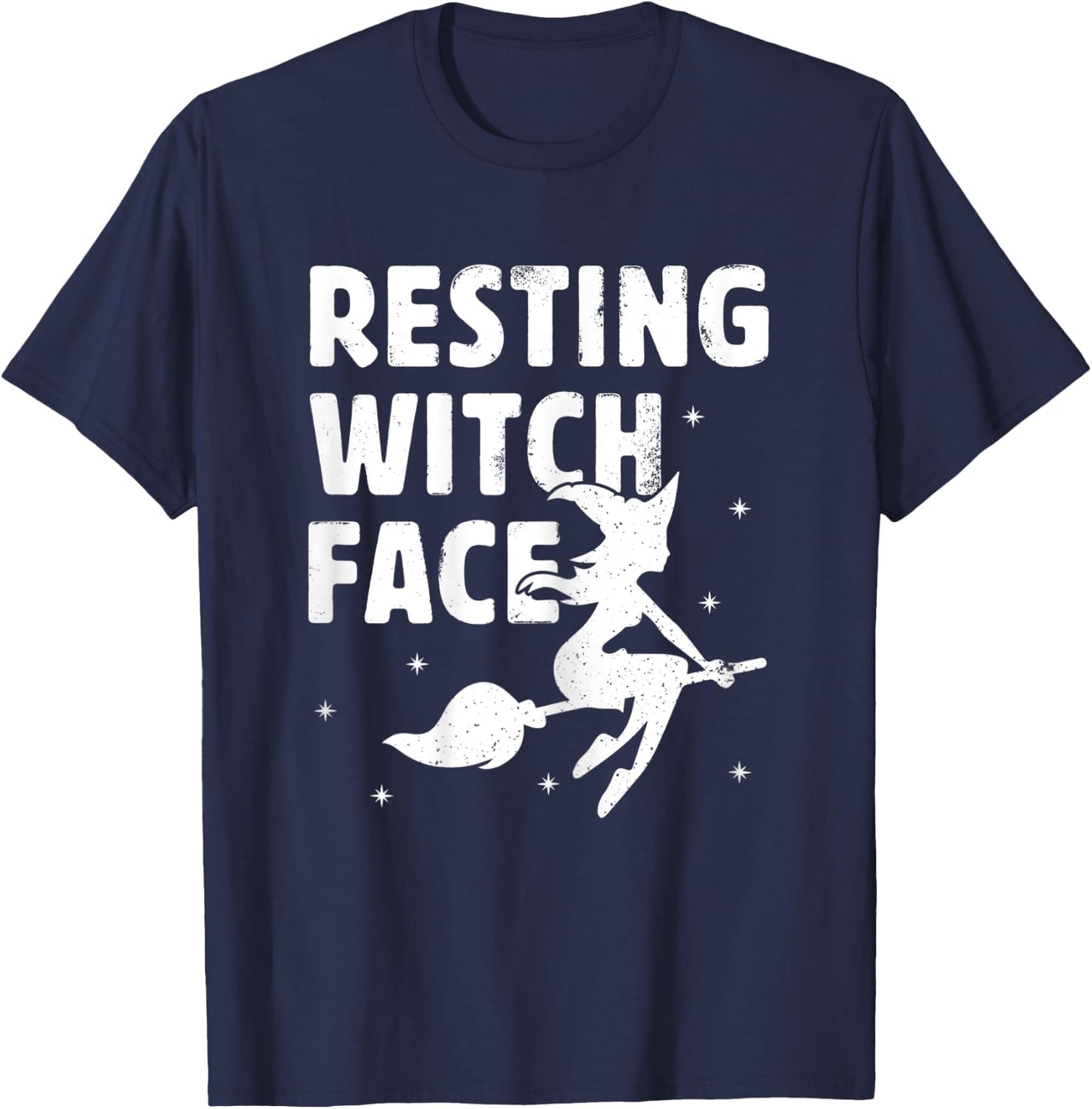 Resting Witch Face Shirt - Witches Halloween Costume Gift T-Shirt - T-Shirt | Navy