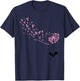 Dandelion Breast Cancer Awareness Pink RIbbon Support Gift T-Shirt - T-Shirt | Navy