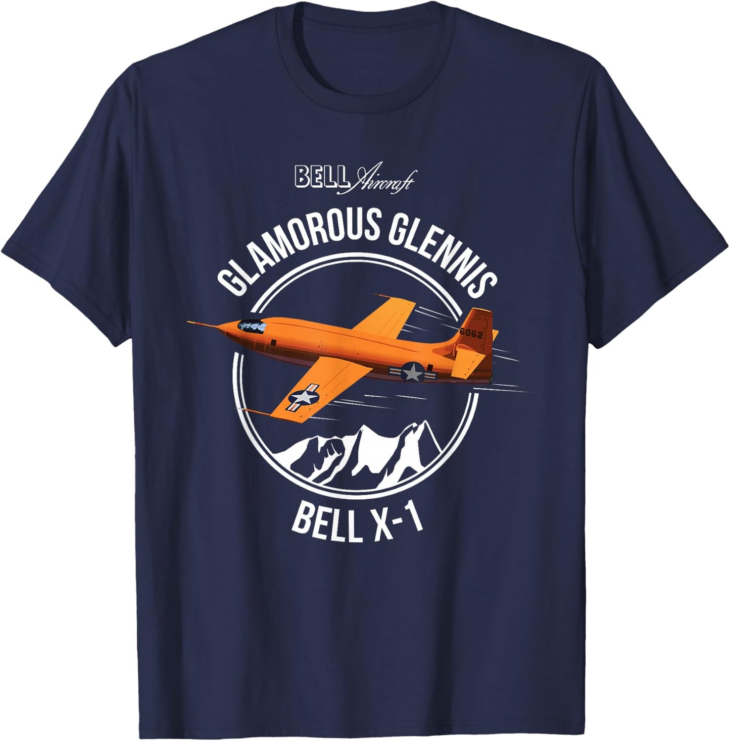 Bell X-1 Supersonic Aircraft Sound Barrier Anniversary Shirt T-Shirt - T-Shirt | Navy