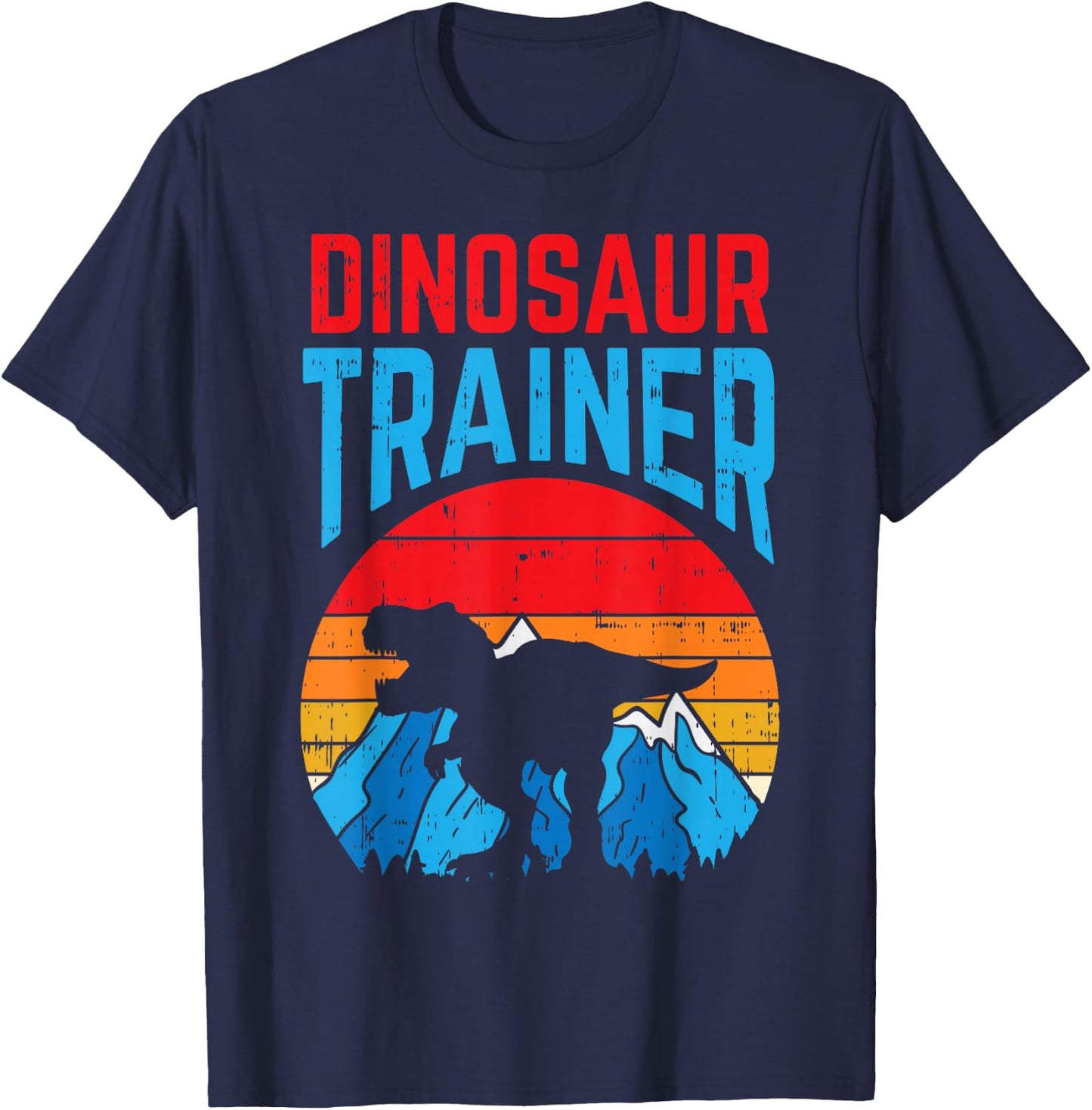 Dinosaur Trainer T-Rex Funny Easy Halloween Costume Boys T-Shirt - T-Shirt | Navy