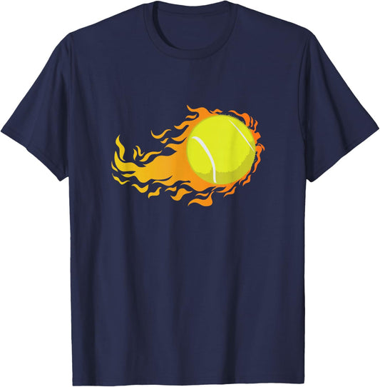 Tennis Ball Burns Like a Butterball T-Shirt - T-Shirt | Navy