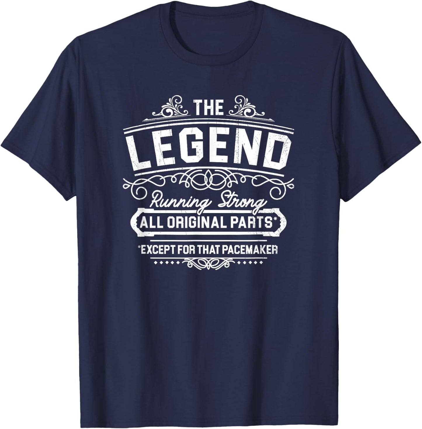 Mostly Original Parts Except Pacemaker Funny T Shirt T-Shirt - T-Shirt | Navy