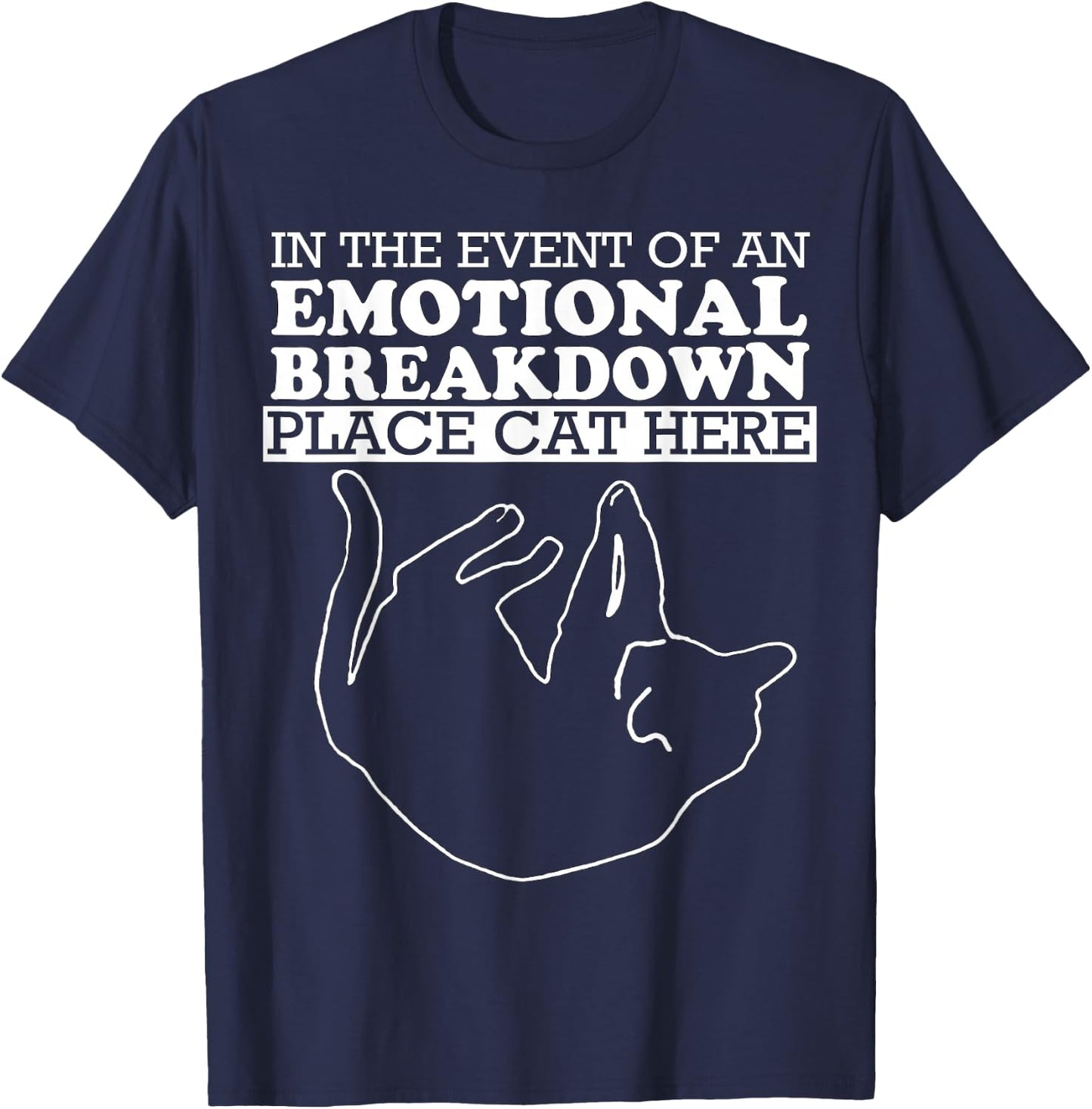Cat Shirts /Women - Funny Cat Shirts for Cat Dad/Mom T-Shirt - T-Shirt | Navy