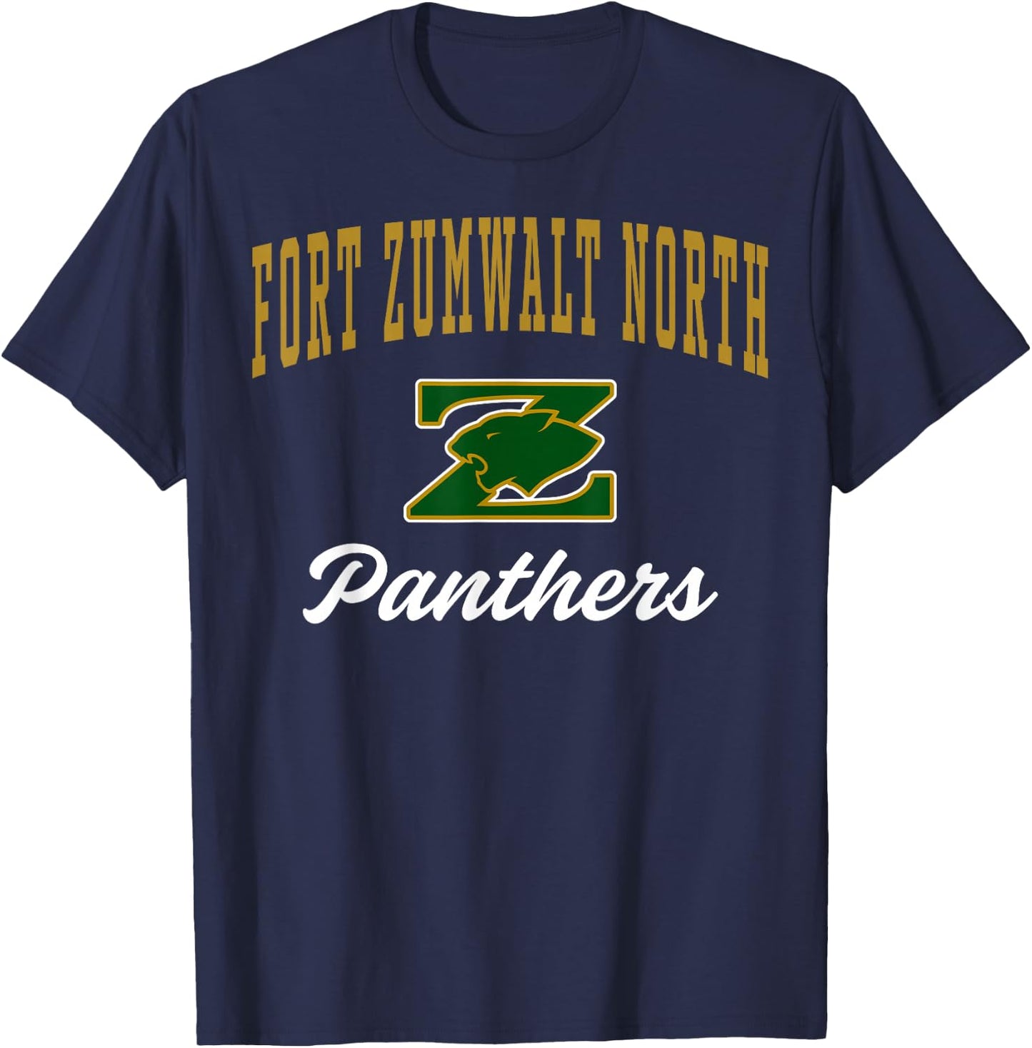 Fort Zumwalt North High School Panthers C3 T-Shirt - T-Shirt | Navy