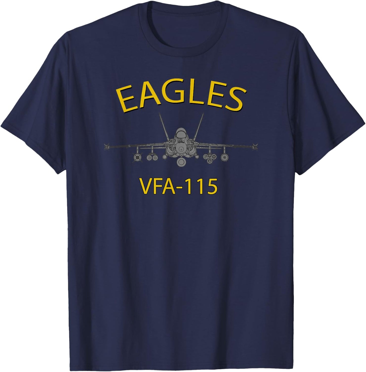 VFA-115 "Eagles" Squadron F-18 Super Hornet T-Shirt - T-Shirt | Navy