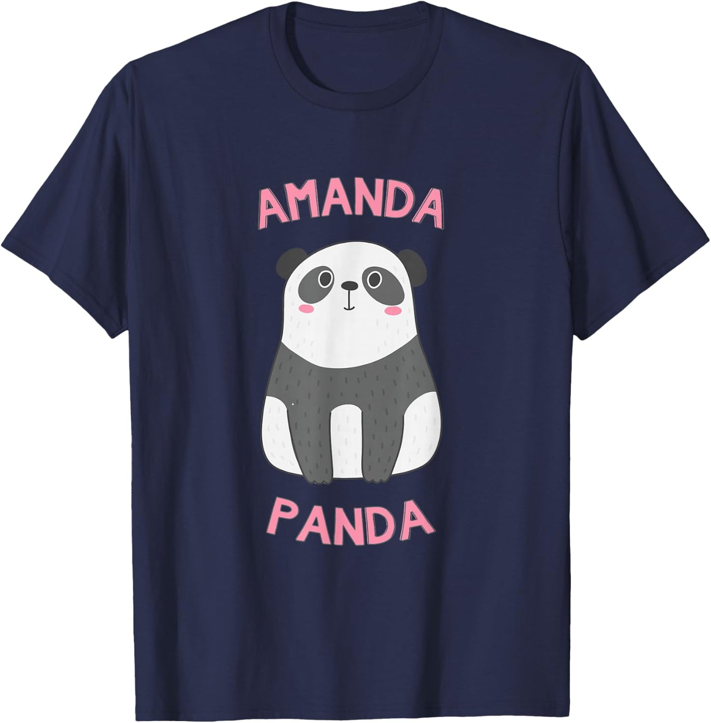 Amanda Panda Bear T-Shirt - T-Shirt | Navy