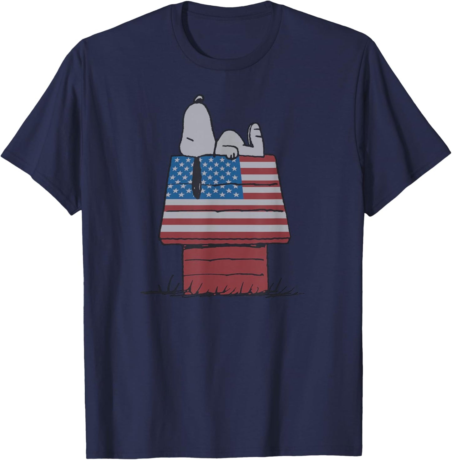 Peanuts Snoopy House T-Shirt - T-Shirt | Navy