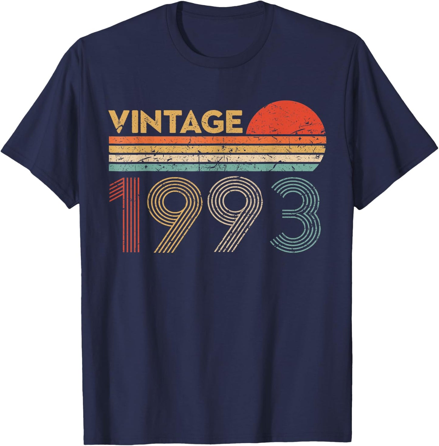 30 Year Old Birthday Vintage Classic Born In 1993 T-Shirt - T-Shirt | Navy