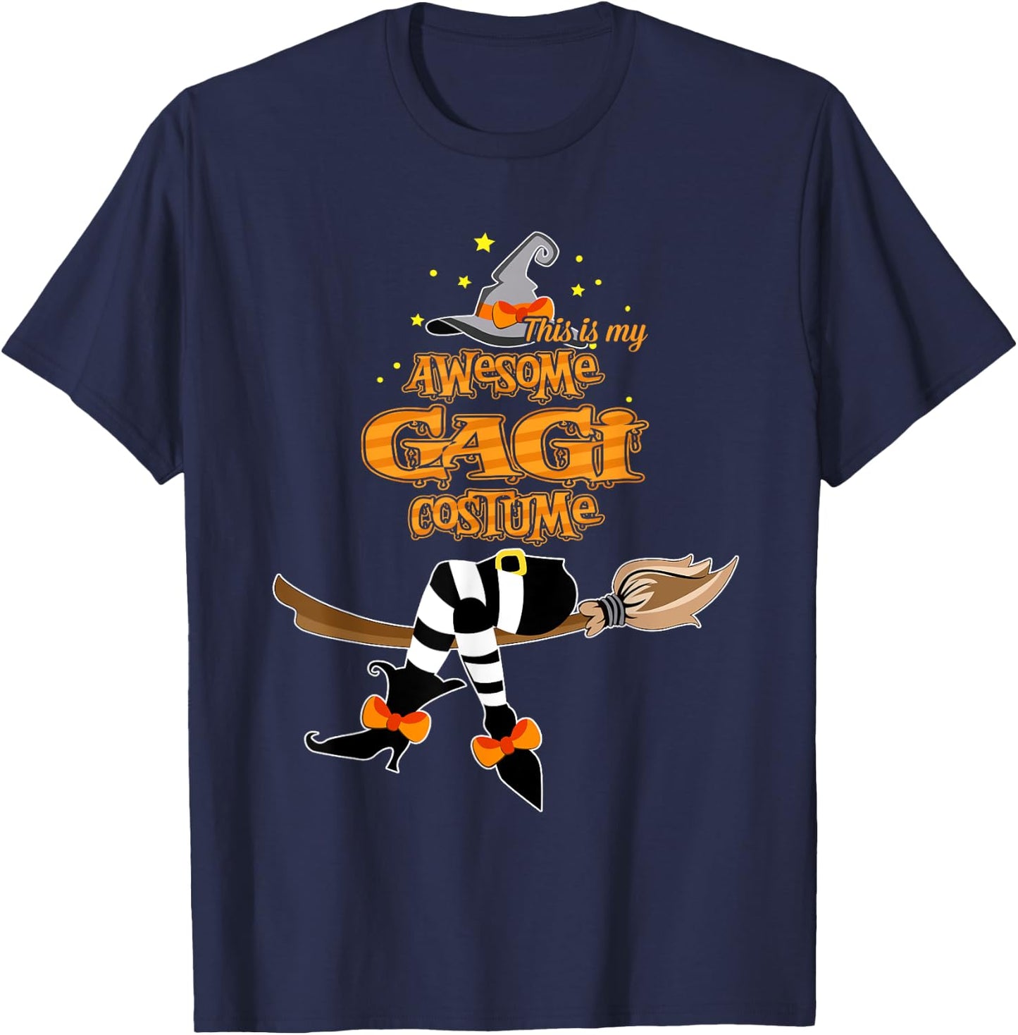 This is my awesome Gagi costume - Grandma gift T-Shirt - T-Shirt | Navy