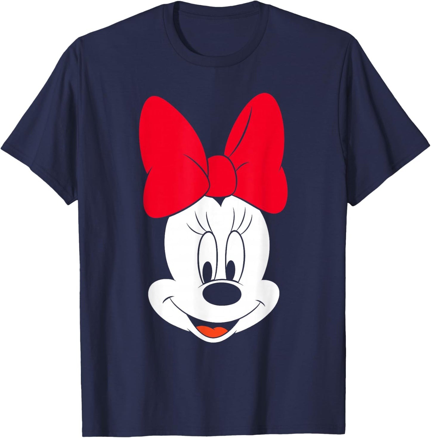 Disney Minnie Mouse Big Face T-Shirt - T-Shirt | Navy