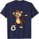 Dabbing Soccer Monkey Dab T-Shirt - T-Shirt | Navy