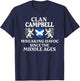 Campbell Scottish Family Clan Scotland Name Lion T-Shirt - T-Shirt | Navy