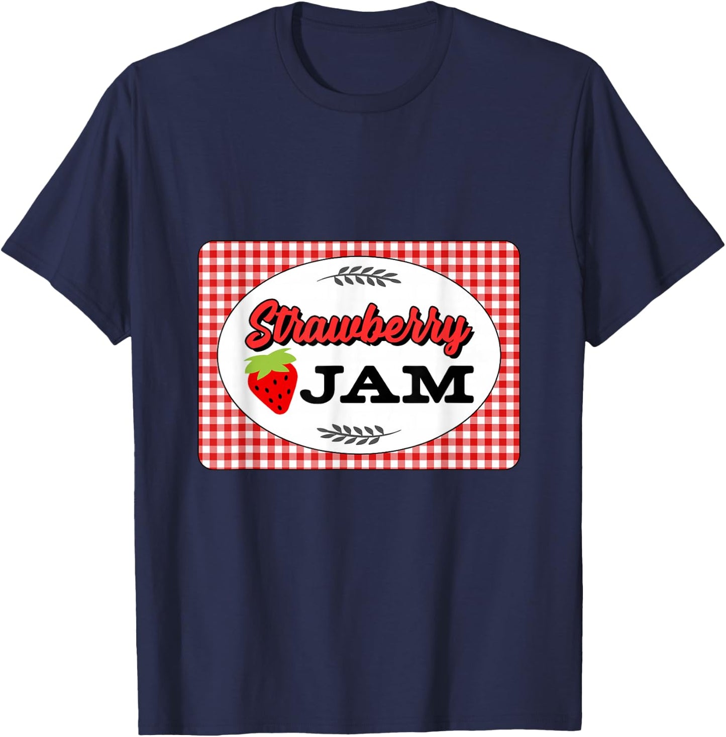 Easy Couples Halloween Costumes Strawberry Jam Costume T-Shirt - T-Shirt | Navy